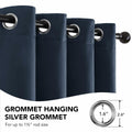 Deconovo Blackout Door Curtain Double Layer Insulated Navy 38x80 1 Panel by Deal US