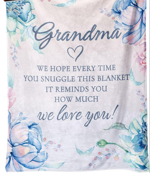 HEIFAM Retirement Blanket Grandma Gift 60x80 Purple Flannel by Deal US