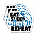 HYKADEUS Funny Volleyball Stickers 3"x2.2" Waterproof Vinyl Decals 3Pcs Retro by Deal US