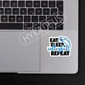 HYKADEUS Funny Volleyball Stickers 3"x2.2" Waterproof Vinyl Decals 3Pcs Retro by Deal US