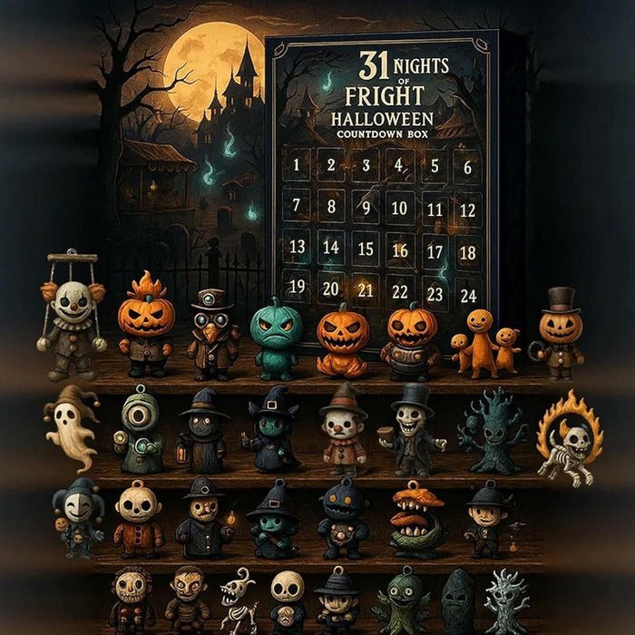 quisenti 31 Days of Halloween Horror Countdown Box 2025 Black 320g by Deal US