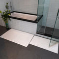 Mosobam Luxury Turkish Bath Mat 20x34 White 1000 GSM Bamboo Viscose Cotton by Deal US