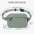 ZORFIN Fanny Pack Crossbody Belt Bag Adjustable Strap Camo Black One_Size by Deal US