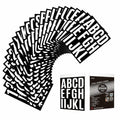 YTPZCL Waterproof Vinyl Letter Stickers White 2in 318 Count Self Adhesive by Deal US