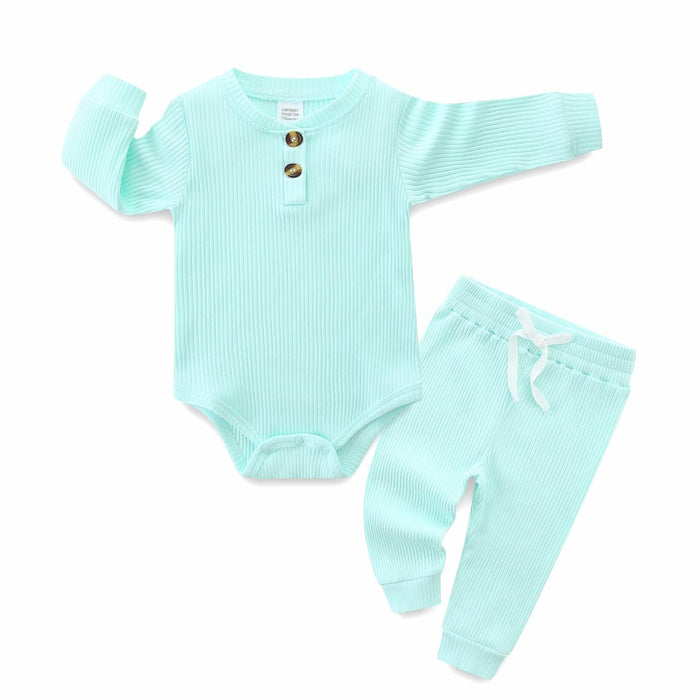 Hikido Baby Romper Cotton Onesie Toddler 12-18 Months Sky Green Size 12-18M by Deal US