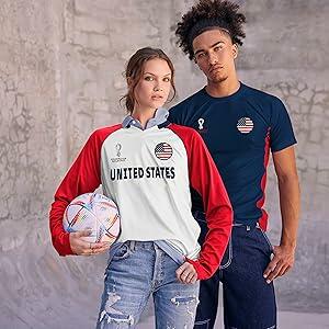 Outerstuff FIFA World Cup Classic Third Long Sleeve Jersey White-Red Size Small by Deal US