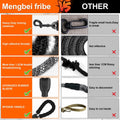 Mengbei Tribe Double Dog Leash Detachable 360° Swivel Reflective Grey Size L by Deal US