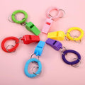 Vocoliday 24pcs Sport Whistle Bracelets with Keychain Plastic Halloween Birthday by Deal US