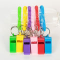 Vocoliday 24pcs Sport Whistle Bracelets with Keychain Plastic Halloween Birthday by Deal US
