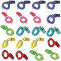 Vocoliday 24pcs Sport Whistle Bracelets with Keychain Plastic Halloween Birthday by Deal US