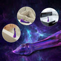 HISDOJIP 7.7in Liquid Silicone Dragon Anal Plug Trainer Purple Suction Cup by Deal US