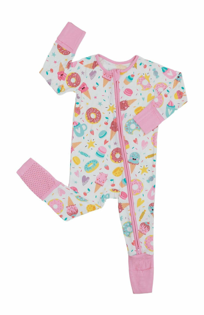 SUZEL Baby Bamboo Pajamas Footless Romper Ice Cream Size 3-6M by Deal US