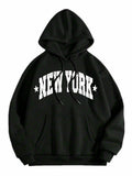 LilyCoco Women's Oversized Graphic Hoodie Sweatshirt Black Size L by Deal US