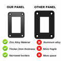 CECINIR 1 Way Zinc Alloy Silver Flush Mount Panel Button Switch Holder by Deal US