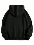 LilyCoco Women's Oversized Graphic Hoodie Sweatshirt Black Size L by Deal US