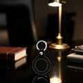 Sluswallow Black Leather Coin Holder Keychain Standard Size Black by Deal US