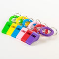 Vocoliday 24pcs Sport Whistle Bracelets with Keychain Plastic Halloween Birthday by Deal US