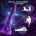 HISDOJIP 7.7in Liquid Silicone Dragon Anal Plug Trainer Purple Suction Cup by Deal US