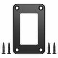 CECINIR 1 Way Zinc Alloy Silver Flush Mount Panel Button Switch Holder by Deal US