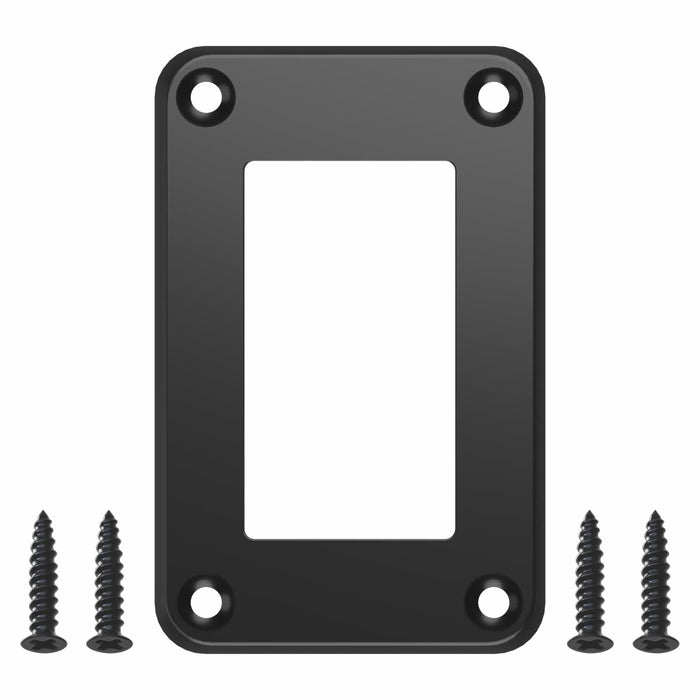 CECINIR 1 Way Zinc Alloy Silver Flush Mount Panel Button Switch Holder by Deal US