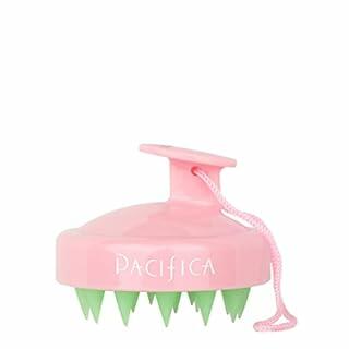 Pacifica Beauty Clarifying Shampoo Brush Silicone Scalp Massager Pink Green by Deal US