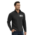 H HYFOL Men's USA Flag Graphic 1/4 Zip Pullover Sweatshirt Black Size S by Deal US