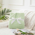 CYMULA Knit Throw Blanket Mint Green Lightweight Plush 50x60 inches by Deal US