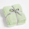 CYMULA Knit Throw Blanket Mint Green Lightweight Plush 50x60 inches by Deal US