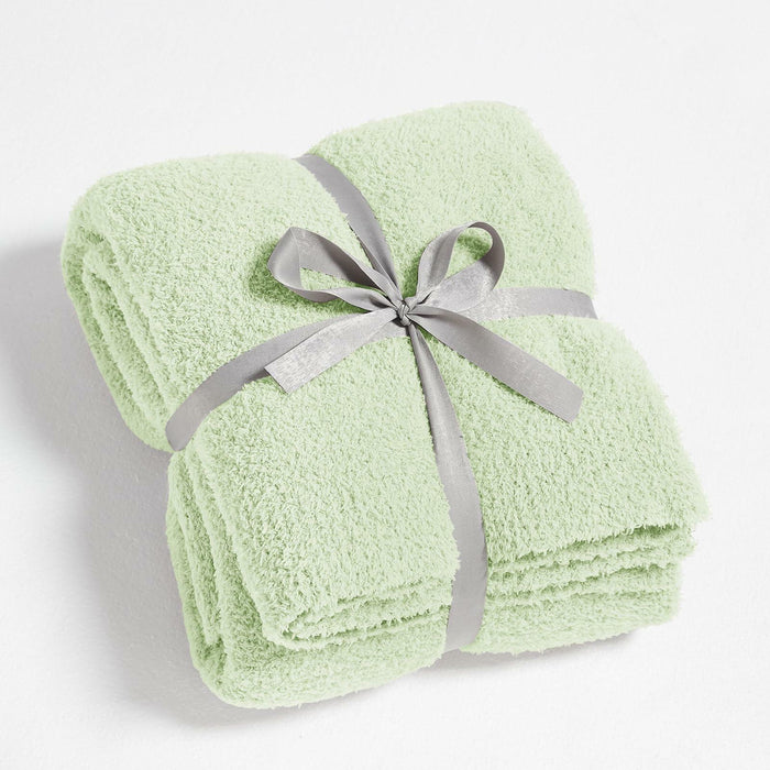 CYMULA Knit Throw Blanket Mint Green Lightweight Plush 50x60 inches by Deal US