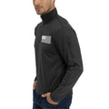 H HYFOL Men's USA Flag Graphic 1/4 Zip Pullover Sweatshirt Black Size S by Deal US