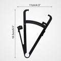 Quacc Body Fat Caliper with Slide Ruler & Body Fat Charts Black by Deal US