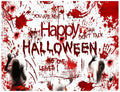 YYNXSY Halloween Photography Backdrop Red 10x8ft Spooky Ghost YY-3040 by Deal US