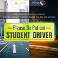 Yourkar 2PCS Magnetic Student Driver Reflective Car Safety Warning Stickers by Deal US