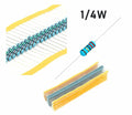 Jiefafa 5.1Ω 1/4W 1% Metal Film Resistor 0.01MF 300pcs Lead Material by Deal US