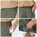 tectop Men's Hiking Cargo Pants Quick-Dry Water-Resistant Gray Size XXL by Deal US