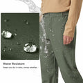 tectop Men's Hiking Cargo Pants Quick-Dry Water-Resistant Gray Size XXL by Deal US