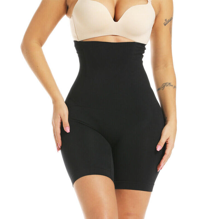 Yeblues High Waisted Tummy Control Shapewear Shorts Women Black Size L by Deal US