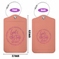 BQXH 2 Pcs Cinnamon Girls Trip Luggage Tags Glitter Name ID Labels 2025 by Deal US