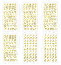 PPhtony 6 Sheets Glitter Alphabet Number Stickers Self-Adhesive Silver by Deal US