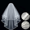 Apone Fatu 3 Pcs Bride Crown Headband Sash Veil Bachelorette Party Gold by Deal US