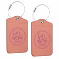 BQXH 2 Pcs Cinnamon Girls Trip Luggage Tags Glitter Name ID Labels 2025 by Deal US