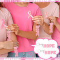 Nosiny 24 Pcs Pink Breast Cancer Awareness Acrylic Keychains 4.13x1.42in by Deal US
