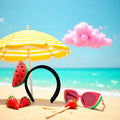 Sluswallow Watermelon Strawberry Plush Hairband Headband Red Cloth Accessory by Deal US