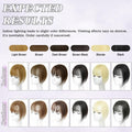 BUPPLER 360° 3D Hair Topper with Bangs for Thinning Hair 4x6 Brown Black-1B by Deal US