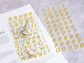 PPhtony 6 Sheets Glitter Alphabet Number Stickers Self-Adhesive Silver by Deal US