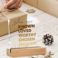 GTGIC Inspirational Desk Sign Motivational Acrylic Clear 4x4 Inches Polychrome by Deal US