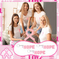 Nosiny 24 Pcs Pink Breast Cancer Awareness Acrylic Keychains 4.13x1.42in by Deal US