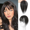 BUPPLER 360° 3D Hair Topper with Bangs for Thinning Hair 4x6 Brown Black-1B by Deal US