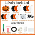 Arrowbash Halloween Balloon Garland Arch Kit Orange Black White 5-18 Inch by Deal US
