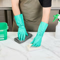 Clean Tek Professional 15 Mil Small Green Nitrile Gloves 1 Pair by Deal US